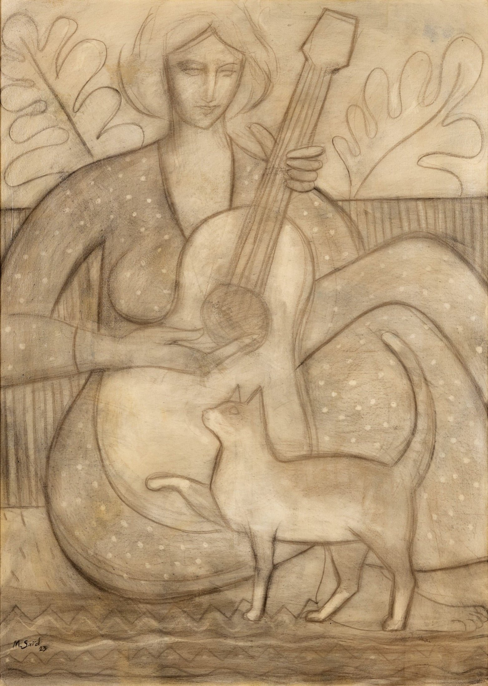 A Tribute to Matisse: Lady and Her Cat