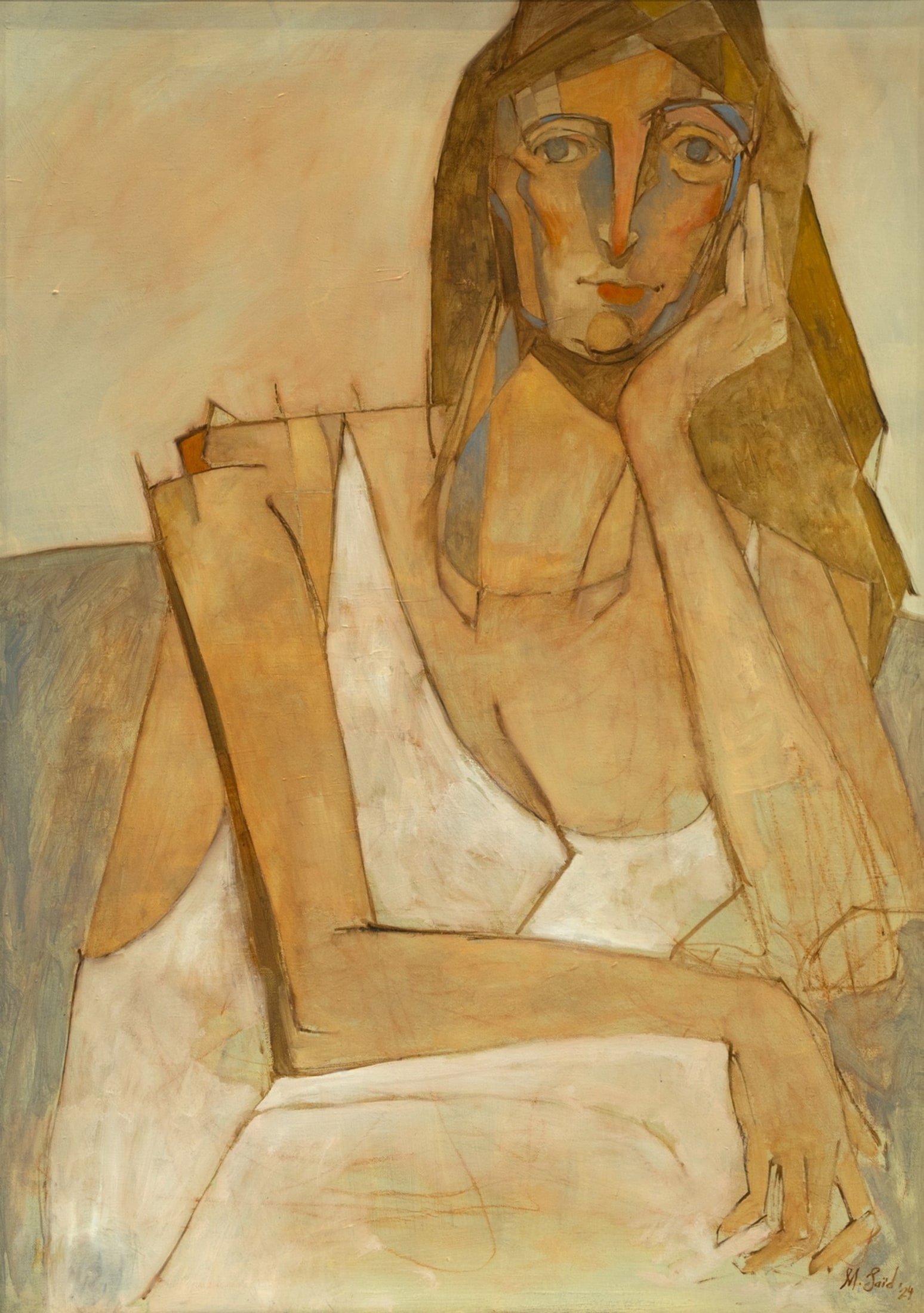Lady in White Dress