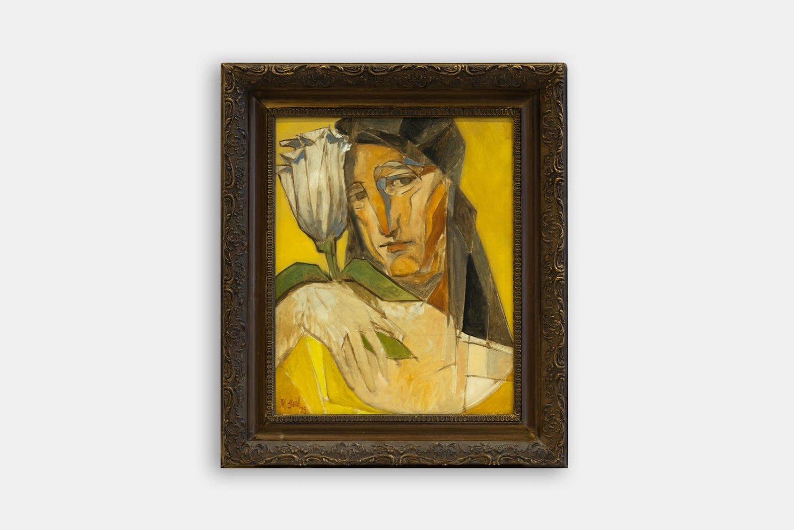 Lady Holding a Flower — alternate view