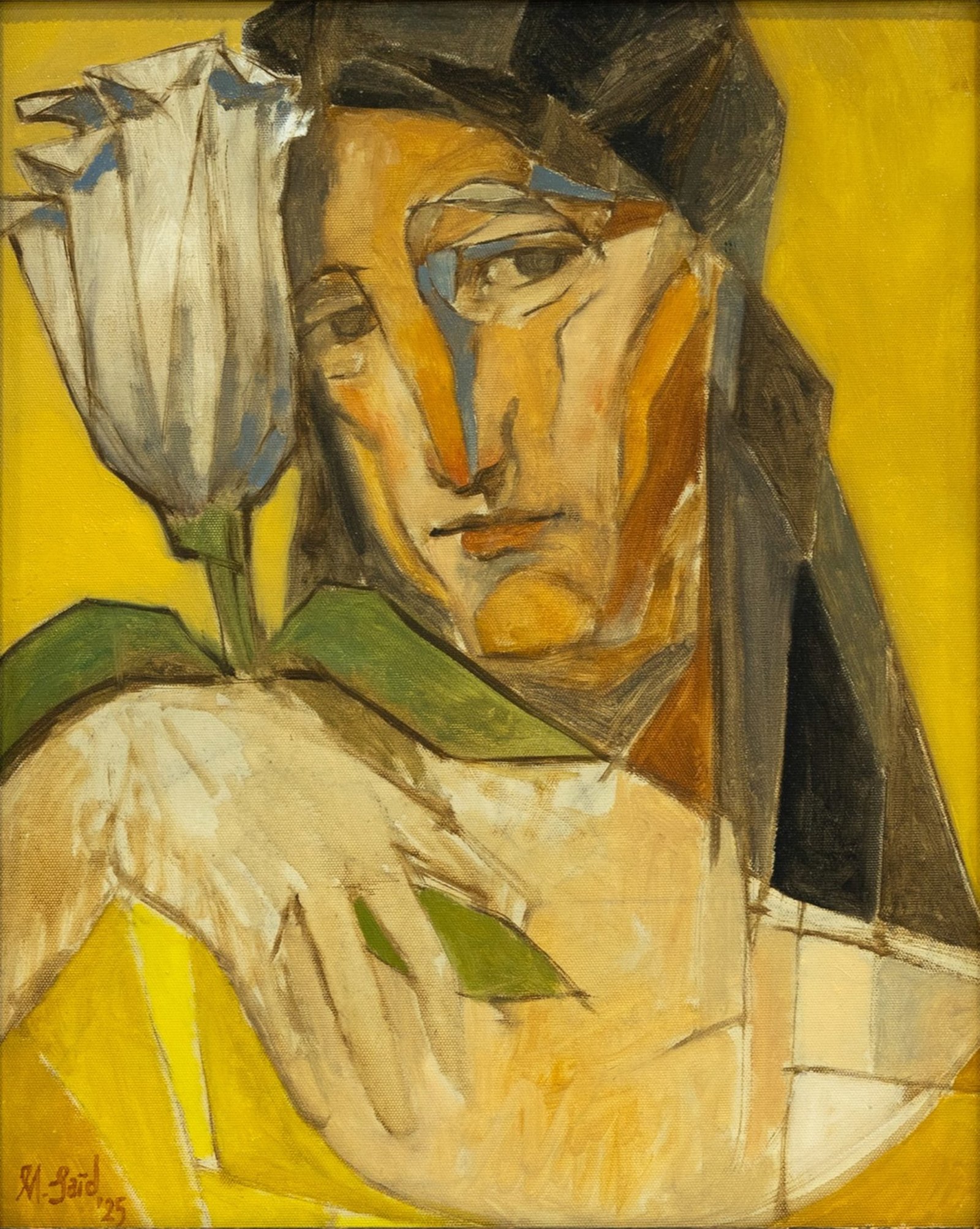Lady Holding a Flower