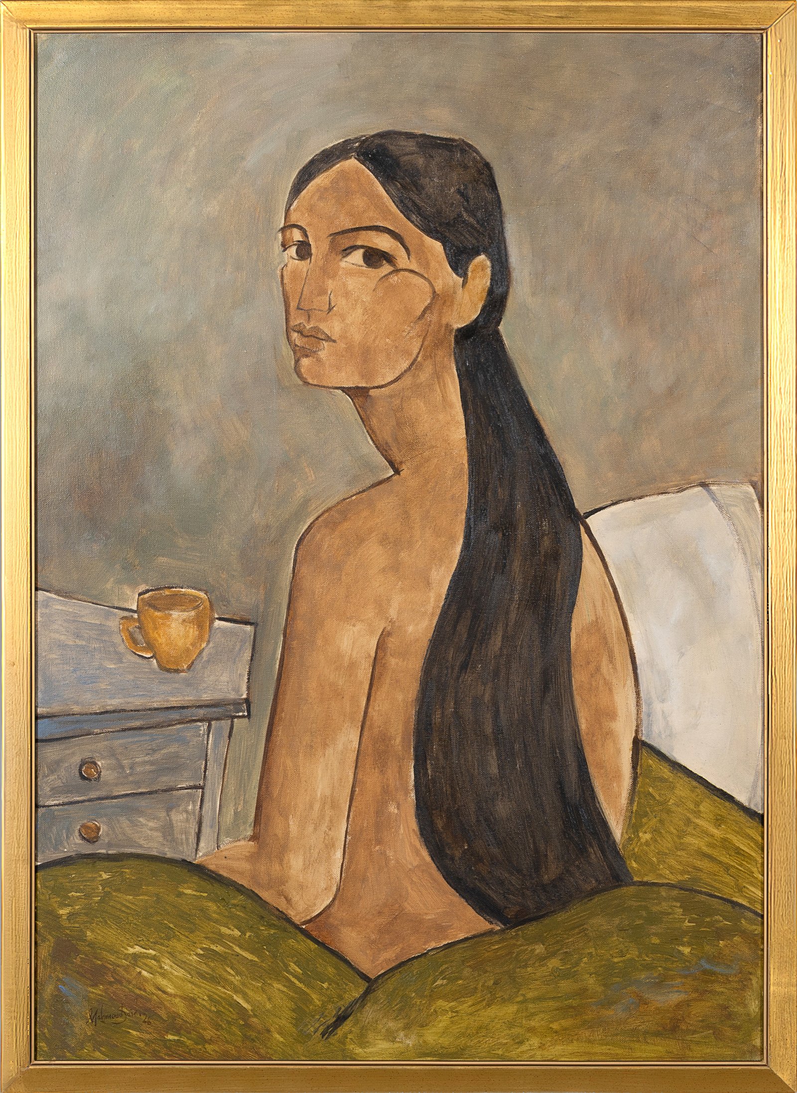 Portrait nu d'une jeune femme